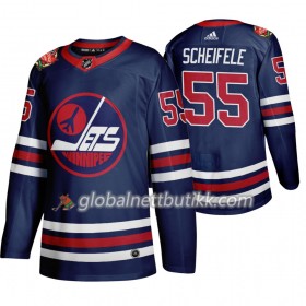 Winnipeg Jets Hockeydrakt Mark Scheifele 55 Adidas 2019 Heritage Classic Navy Authentic - Herre